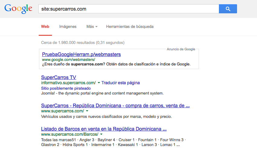 supercarros en google