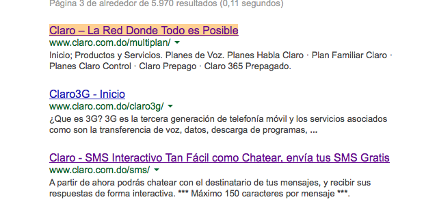 problemas con url en claro dominicana